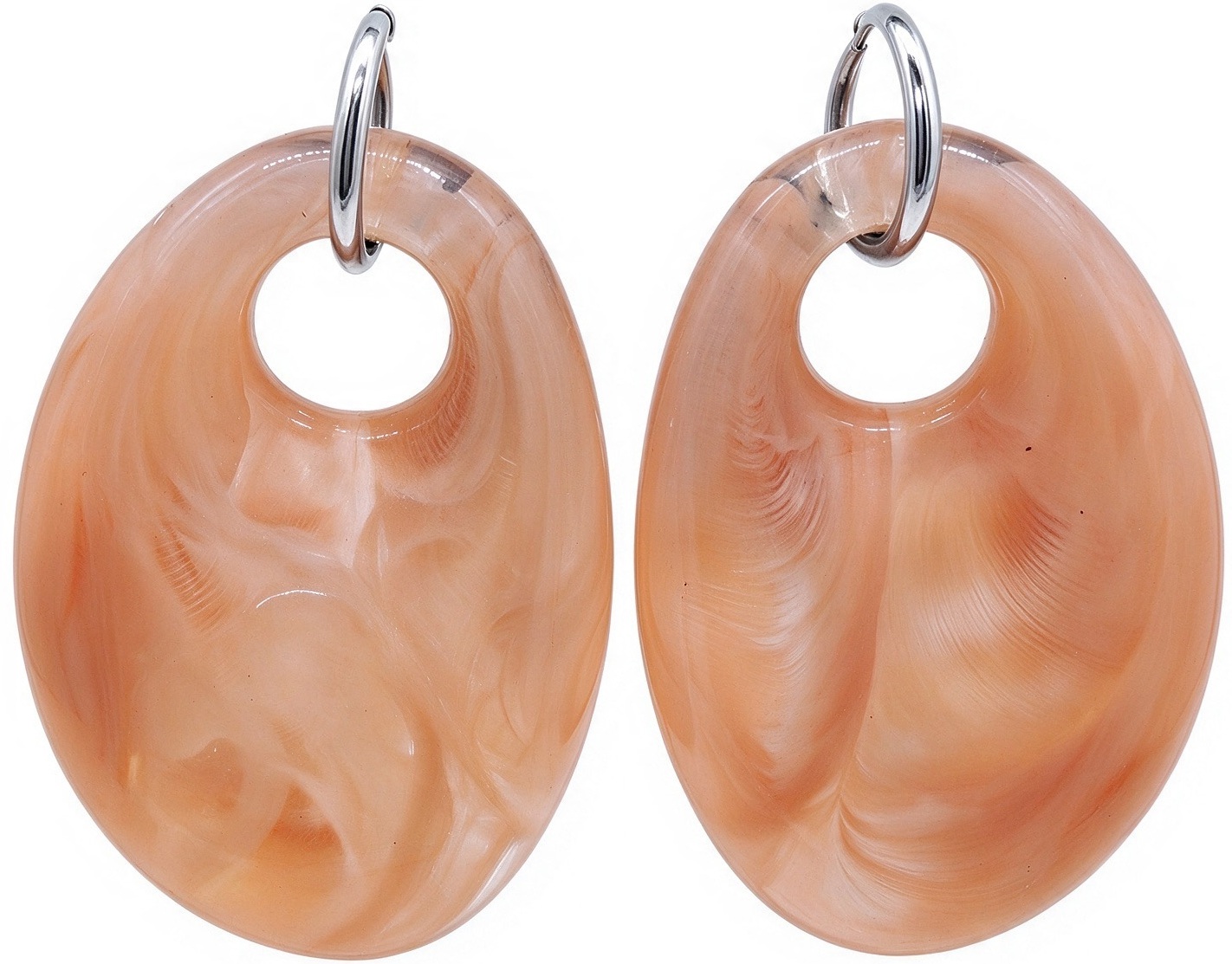 C-B23.1 E2643-051S-2 S. Steel Earring 5cm Pink