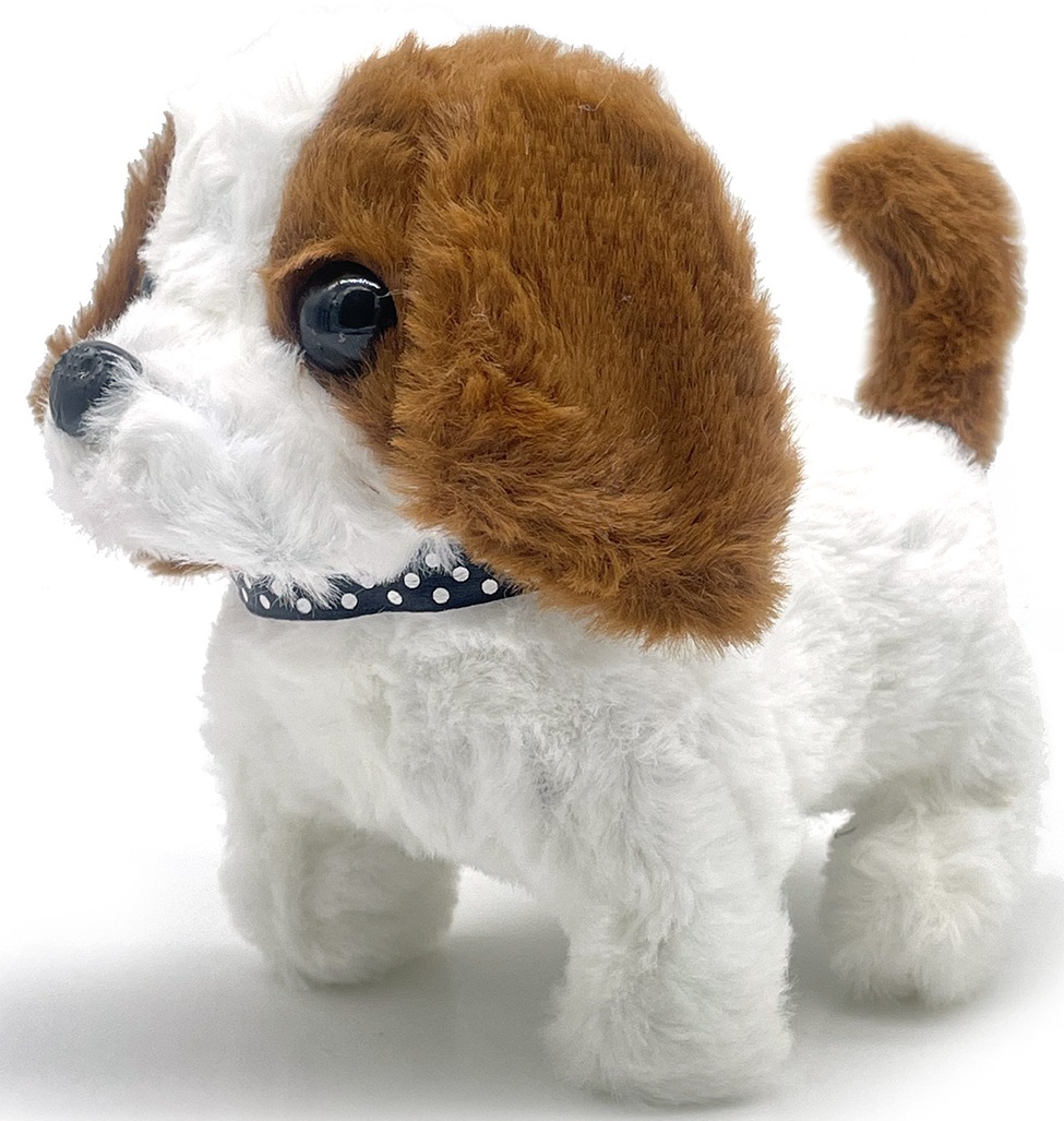 K-D3.2 TOY1149-005 Walking Dog 15cm Movement-Sound - Mixed Colors - 1pc