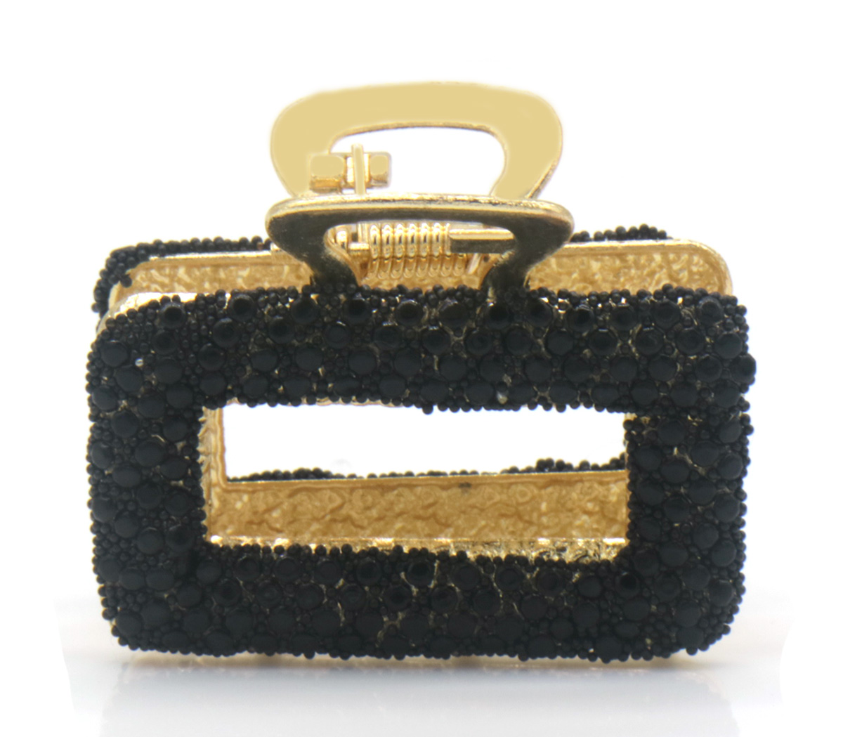 I-E17.3 H1039-017 Hair Claw Crystals Black 4.5cm