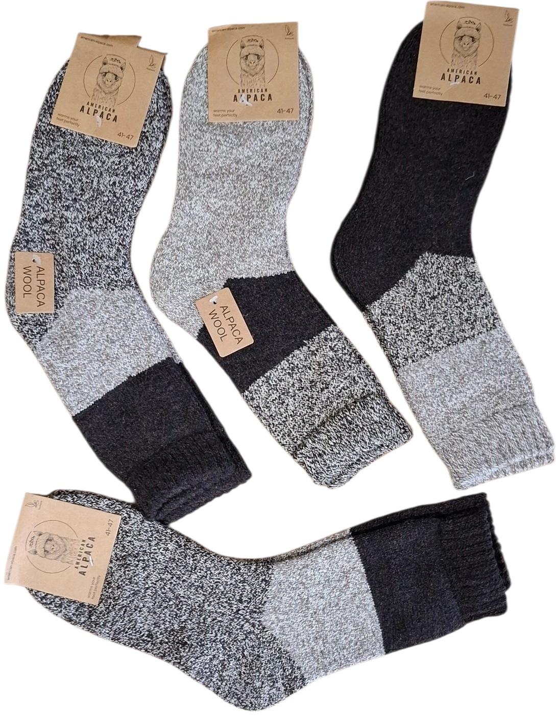 L-B3.1 JN25-9301  Pair of Woolen Socks Size 41-47 - Mixed Colors - 1pc