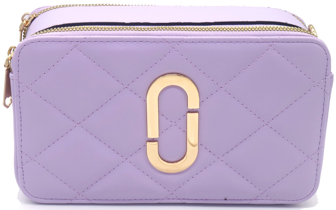 T-G3.2  BAG908-001-6 PU Shoulder Bag 22x12.5x8cm Purple
