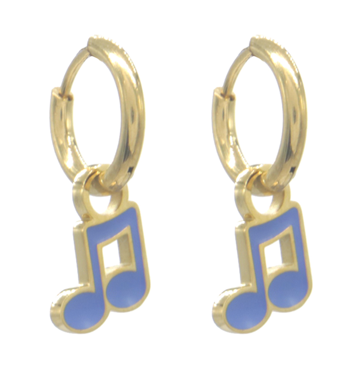 C-E4.3 K3-RBE004 S. Steel Earrings Music