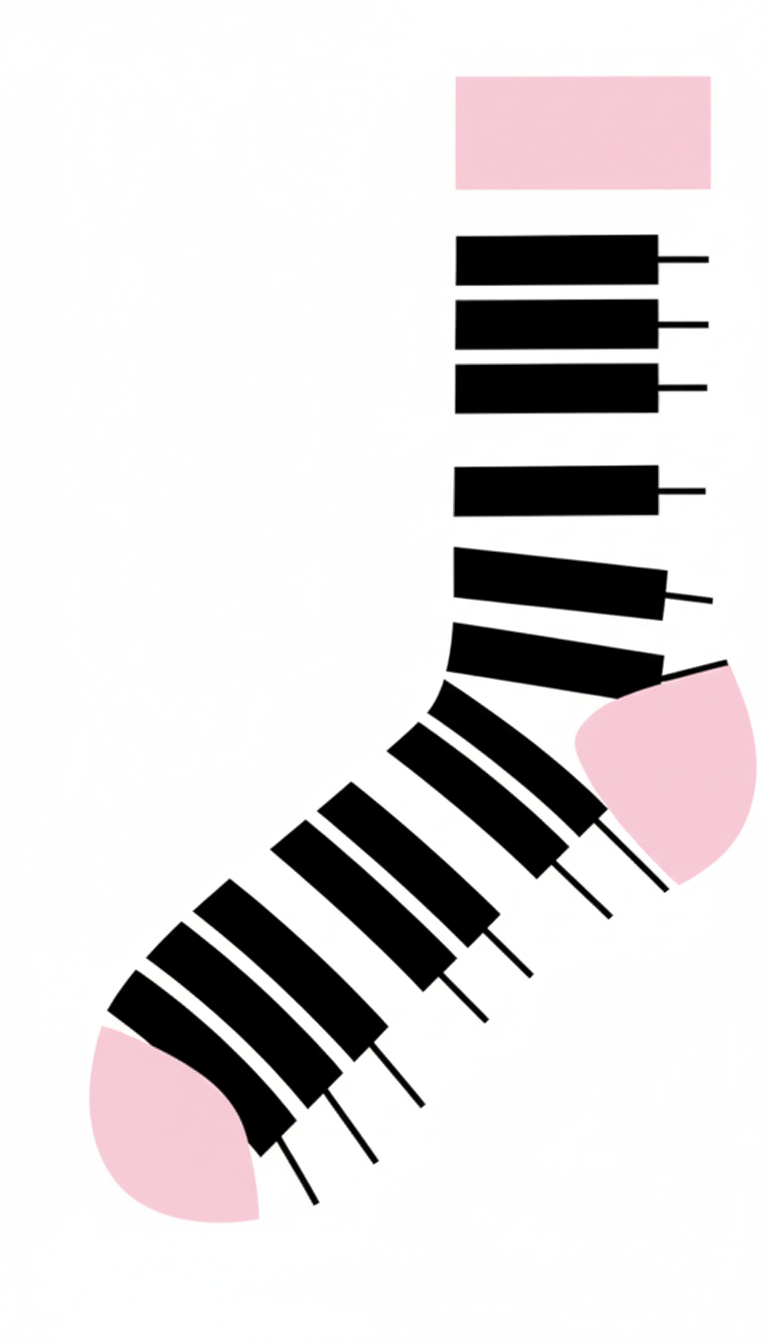 S-D7.4 SOCKS2512-219 Pair of Socks Size 36-43 Piano