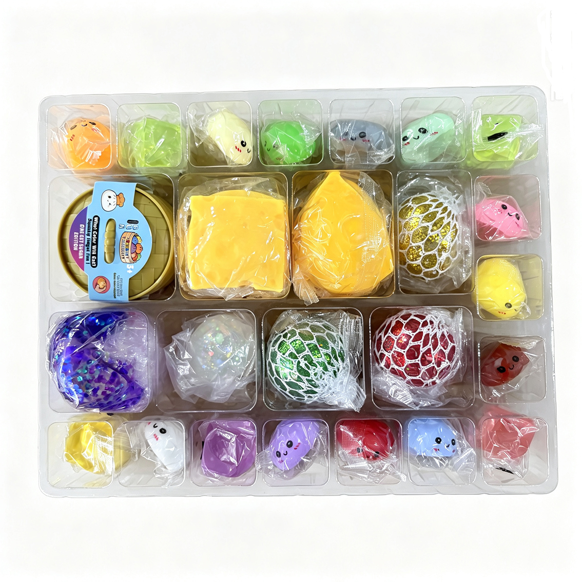 Z-D3.1  TOY2610-095 Squishy Advent Calendar Christmas - 24pcs