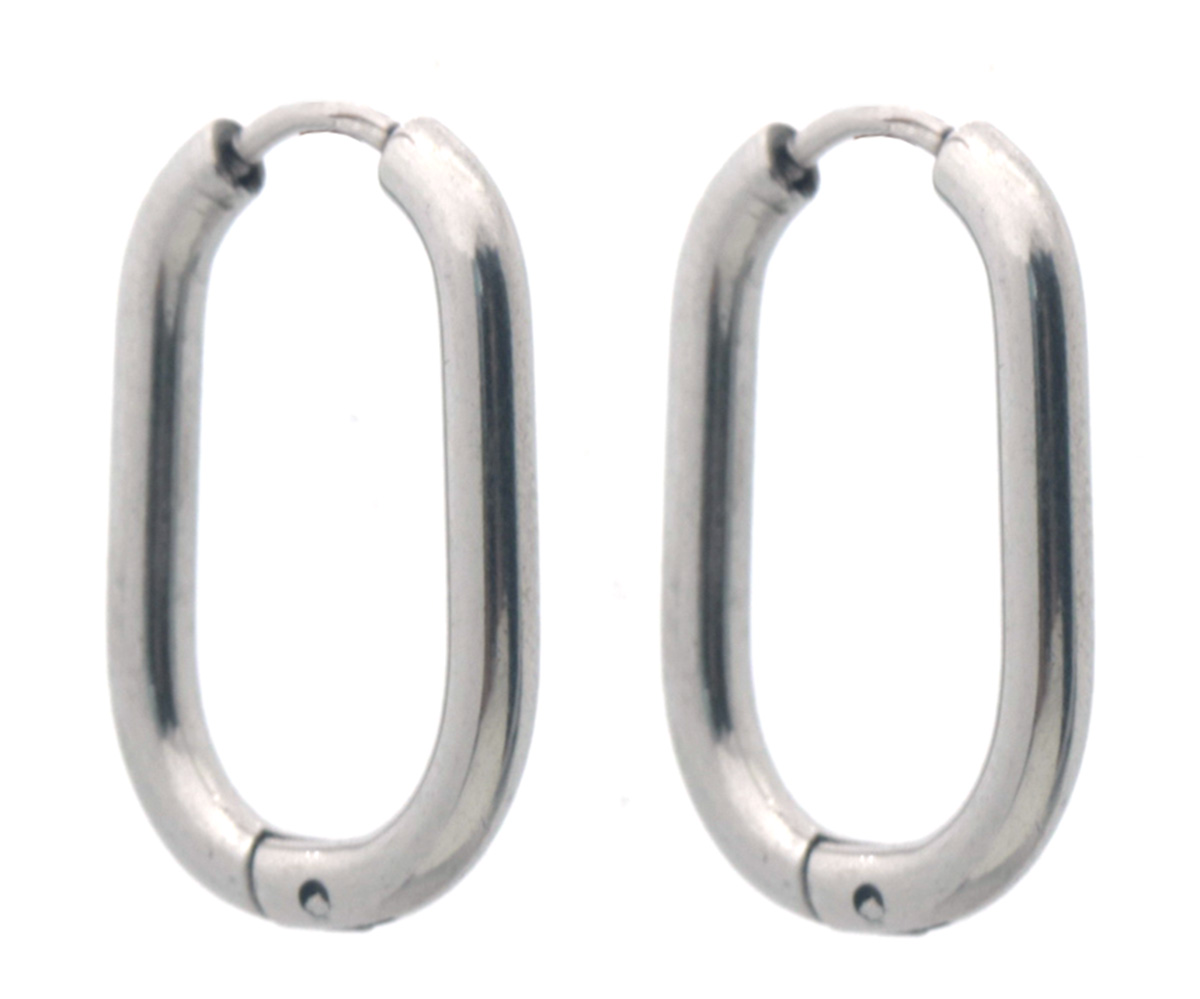 D-A6.1 E2551-003S S. Steel Earrings 2x1.2cm