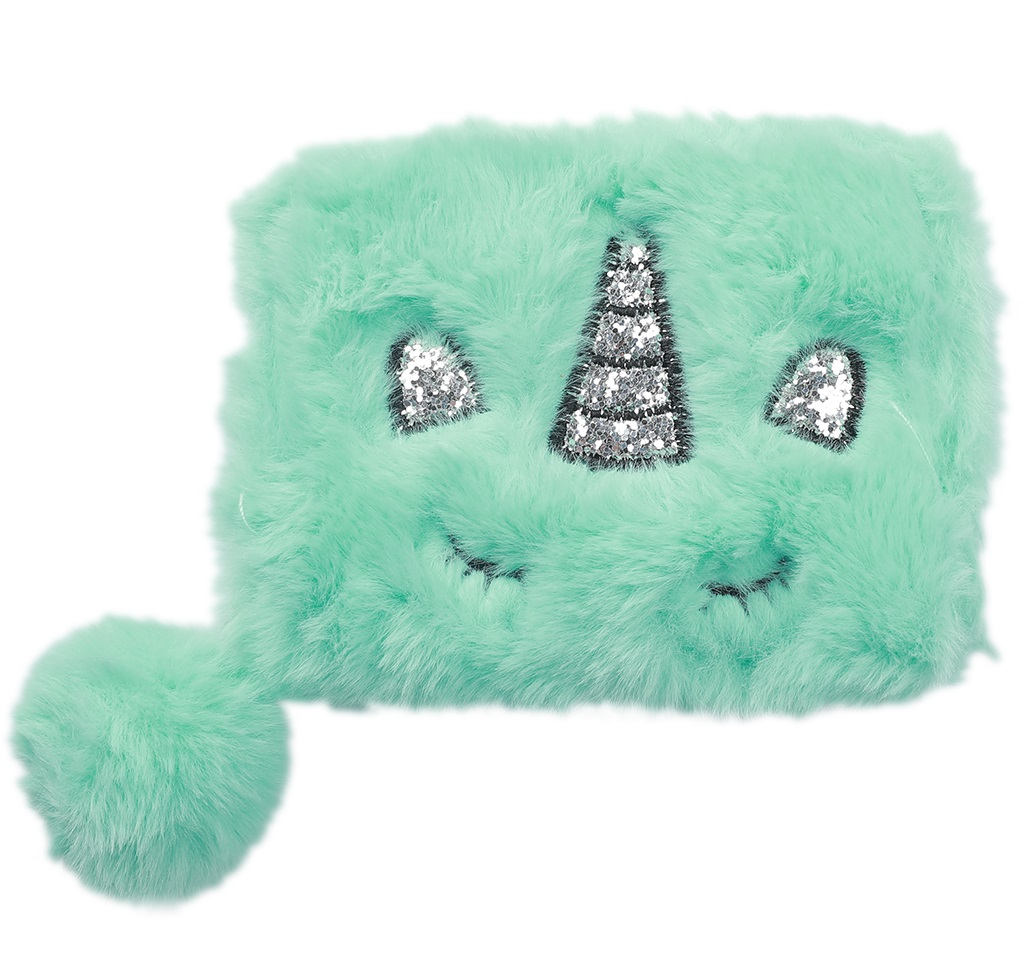 X-O6.4 WA527-002C Wallet Fluffy Unicorn 12x9x2.5cm Blue