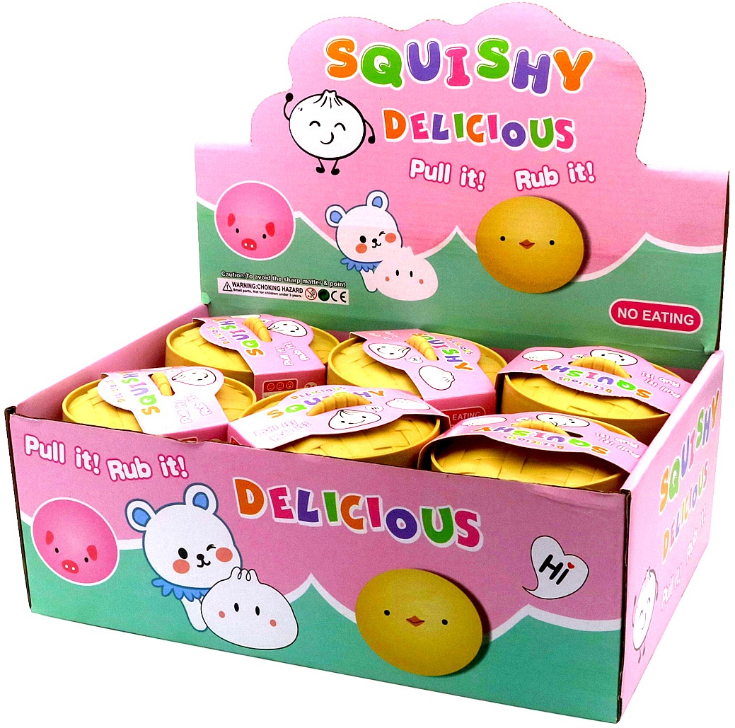 T-N3.1 TOY002-002 Squishy Dumpling 8.5cm - 12pcs