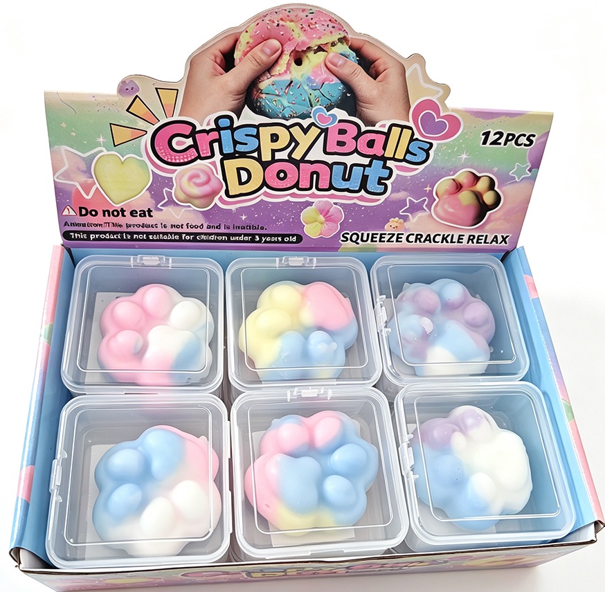 T-A7.2 TOY2636-019 Cracking Wax Squishy Paw 6.5cm - 12pcs
