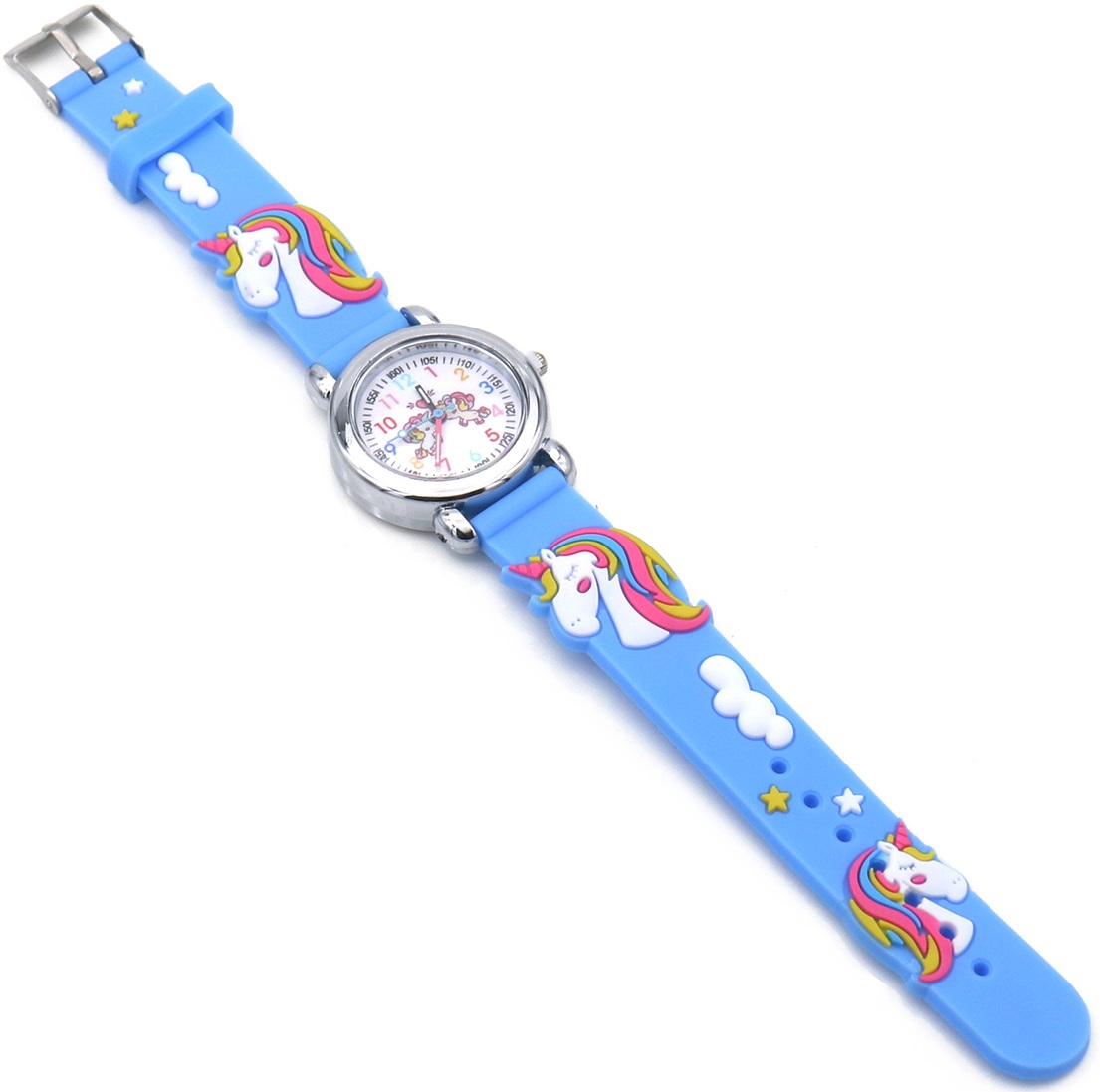 C-A18.2  W002-032-3 Quartz Watch for Kids - Unicorn Blue