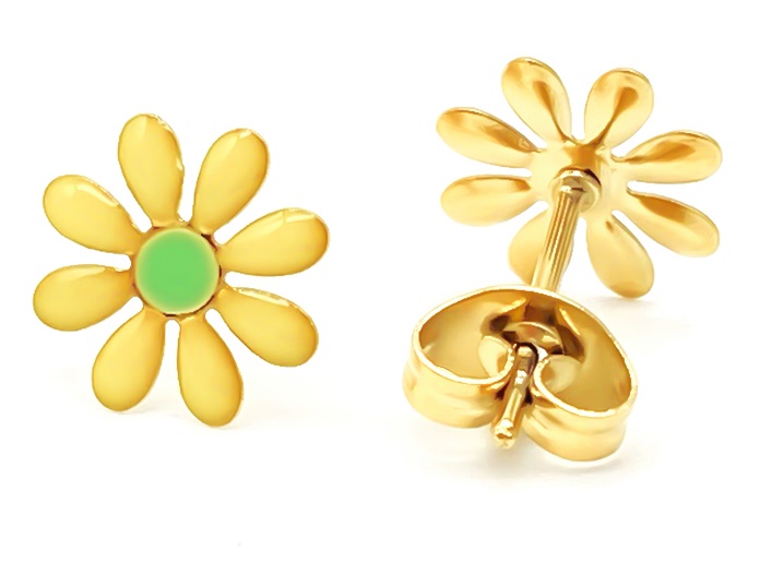 D-C19.3 E074-001-2 S. Steel Studs 10mm Flower
