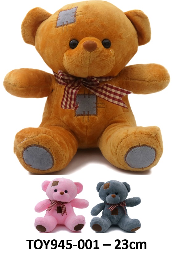 Y-F2.1 TOY945-001 Plush Bear 23cm - Mixed Colors - 1pc