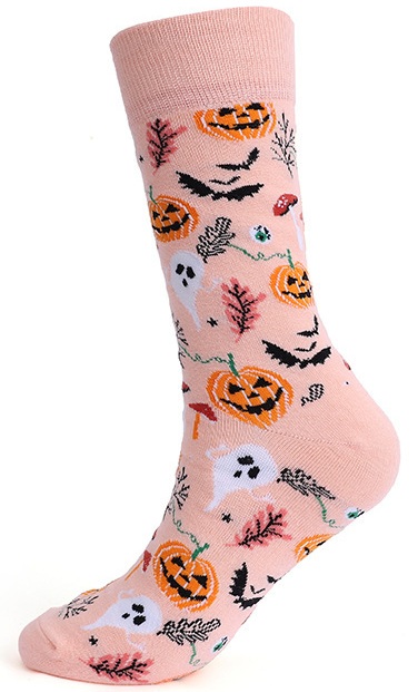 S-I7.1 SOCK2564-015 Pair Of Socks Size 38-45 Halloween