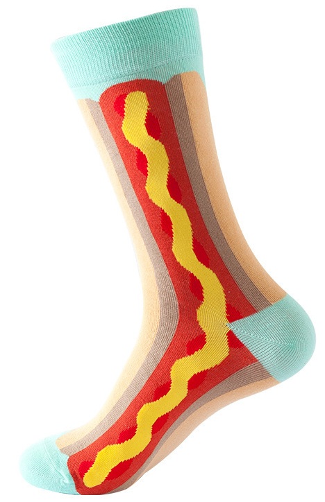 S-B2.1 SOCK2246-012-5 Pair of Socks Size 38-45 hotdog