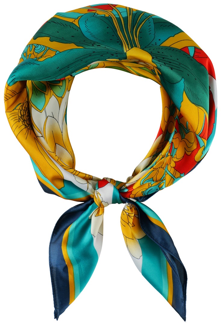 X-B3.2 SCARF1107-002-27 Summer Scarf 70x70cm