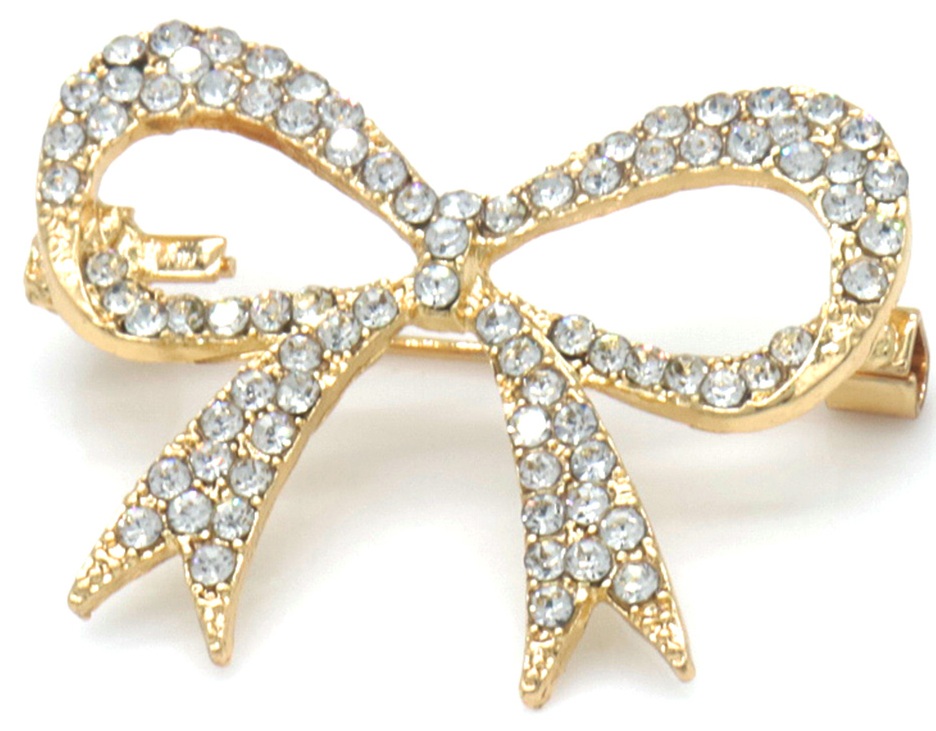 J-F7.3 P1035-022 Brooch Bow 3.5cm