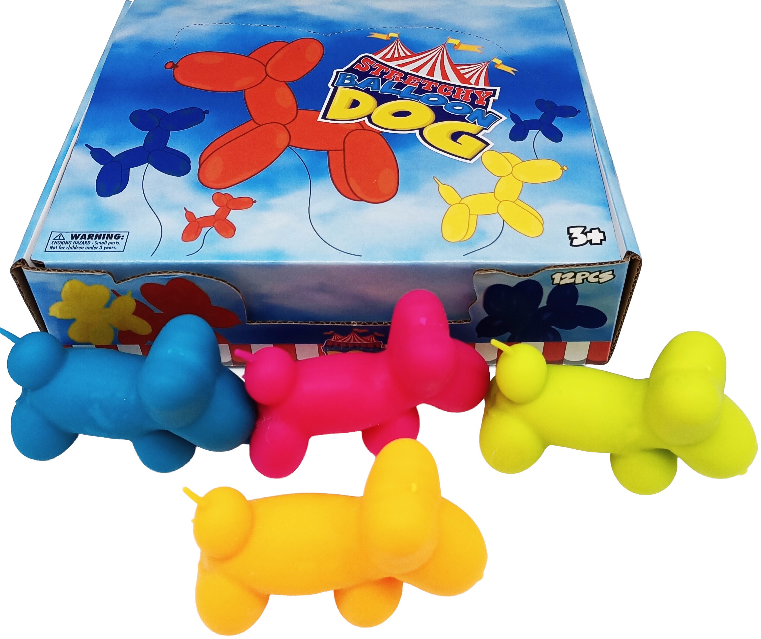 Q-B4.2 TOY006-006 Squishy Dog 9.5cm - 12pcs