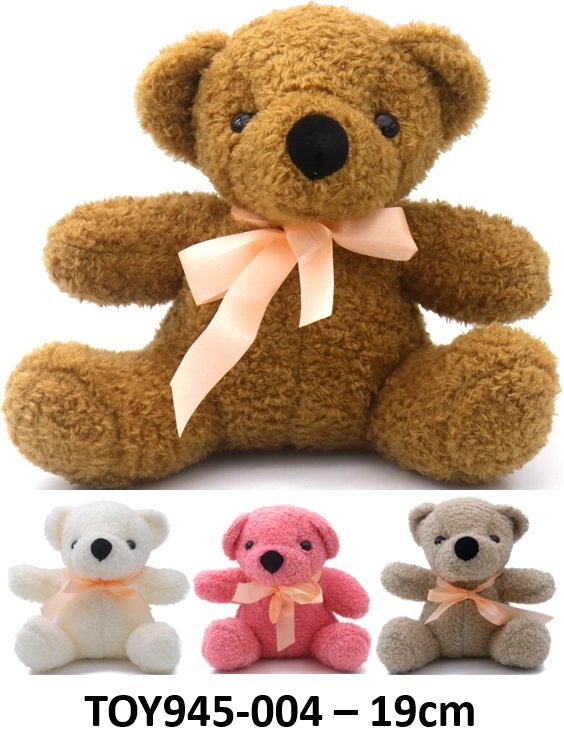 Y-D6.5 TOY945-004 Plush Bear 19cm - Mixed Colors - 1pc