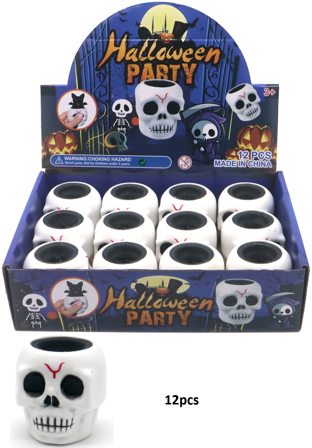 T-P4.2  TOY2571-007 Decompression Toy Halloween - 12pcs