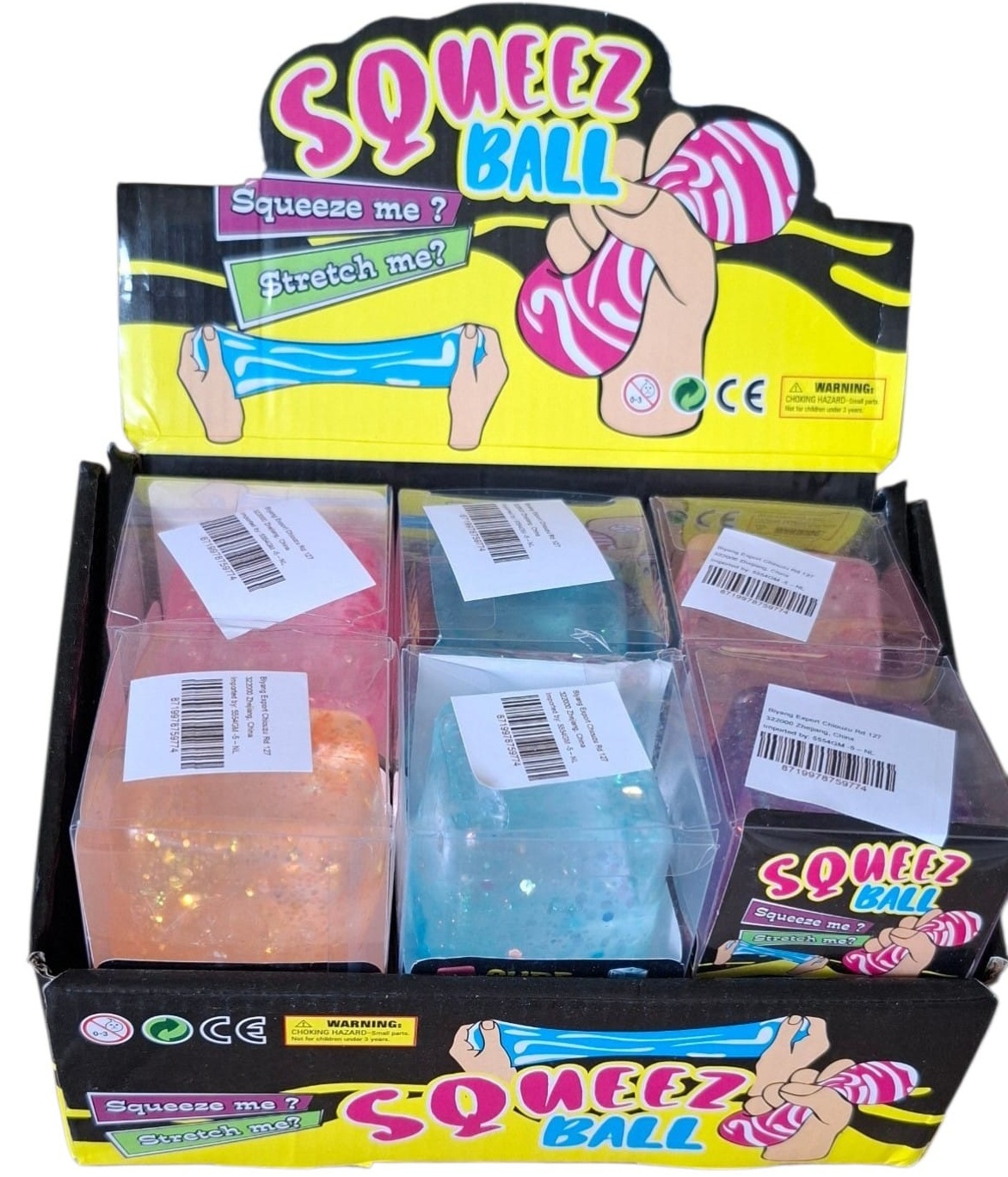R-L7.1 Squishy Sugar Cubes Glitter - 12pcs