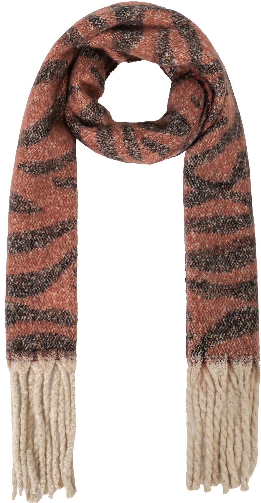 Z-E1.4 SCARF1007-056-3 Winter Scarf Tiger 190x40cm