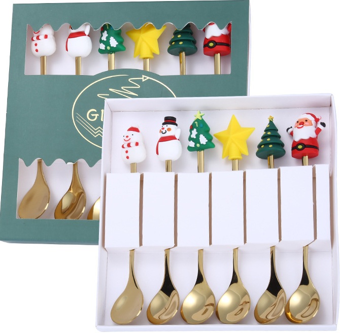 K-C8.1 DC1052-010-9 Gift Set Spoons 6pcs - Christmas