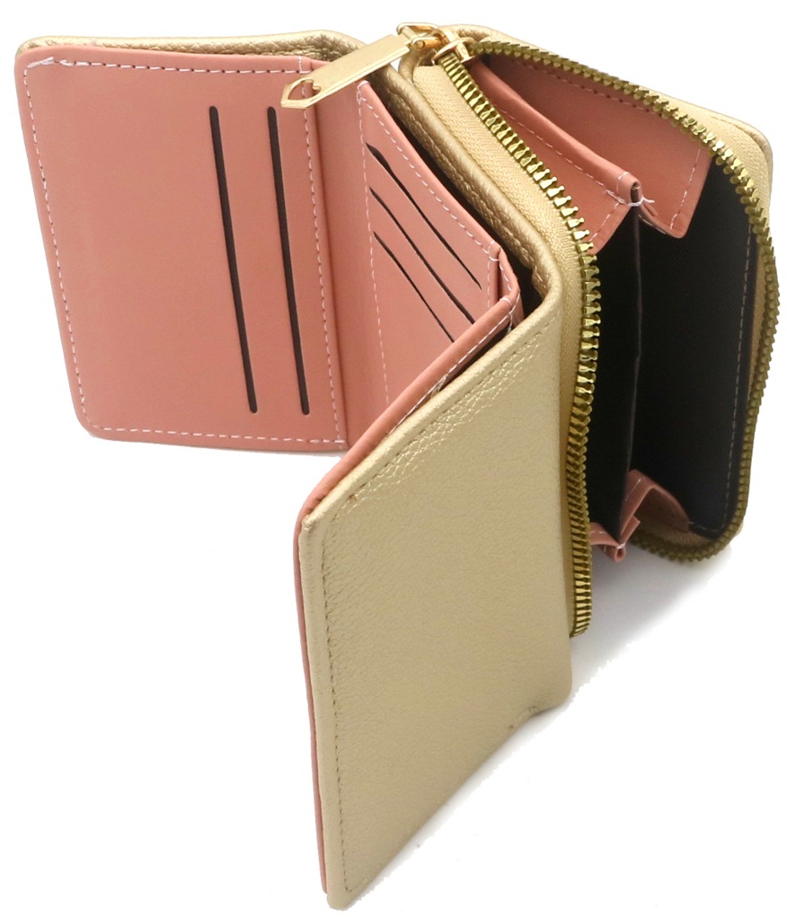 X-O9.3 WA1121-003-3 PU Wallet 11x9x4cm Gold