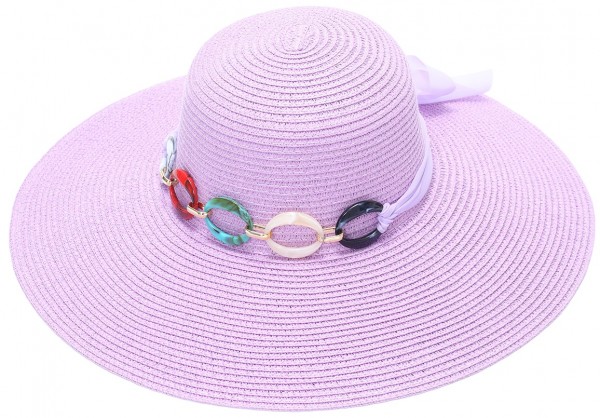 L-C2.1 HAT315-055 Woven Hat Purple