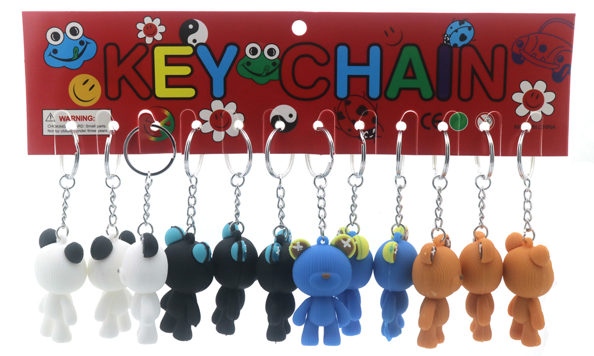 Q-H3.2 KY940-027 Keychains Bear 5.5cm - 12pcs