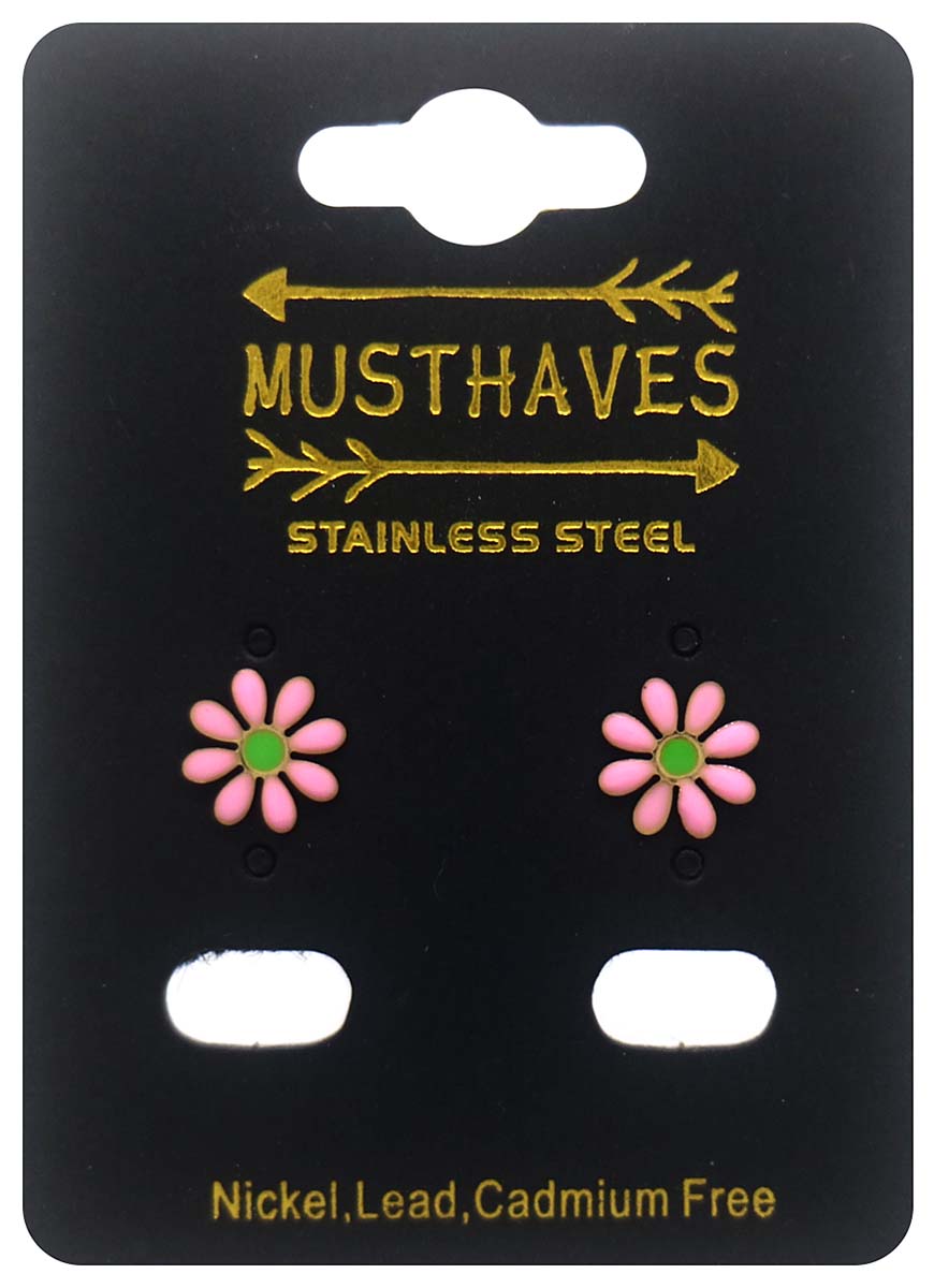 D-E17.4 E074-001-5 S. Steel Studs 10mm Flower
