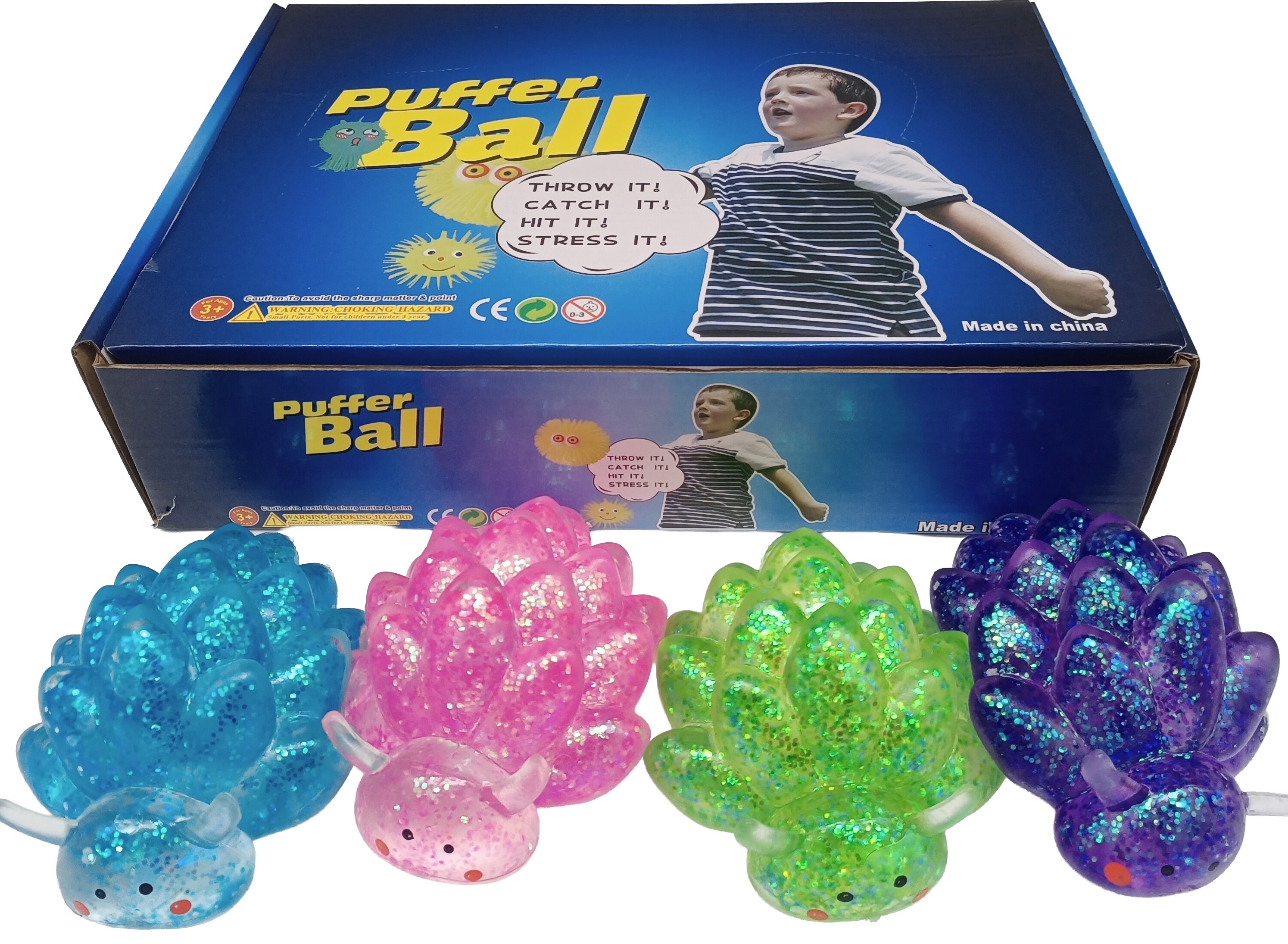 R-P8.1 TOY006-007 Sugar Squishy Caterpillar 11cm - 12pcs