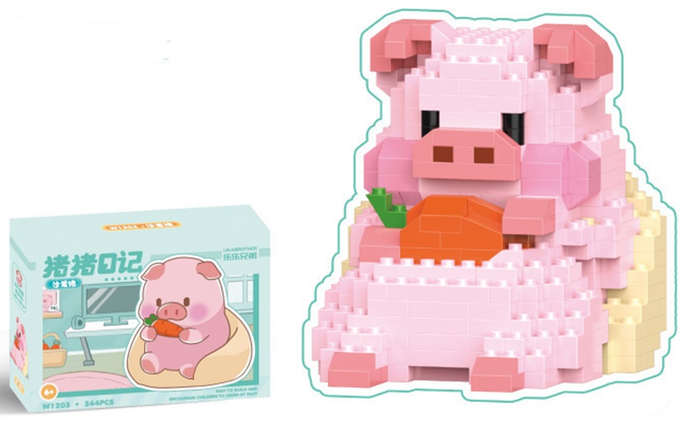 T-E3.2 W1203 Mini Building Block Set Pig
