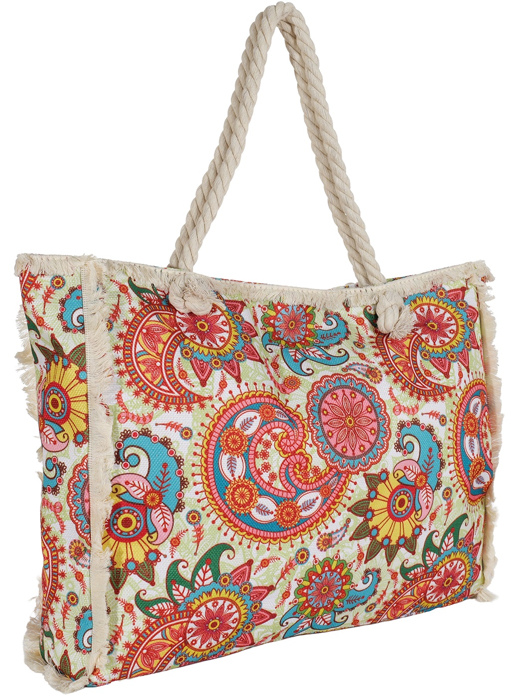 R-C4.1 BAG1111-003-2 Beach Bag with Tassels 50x40x10cm