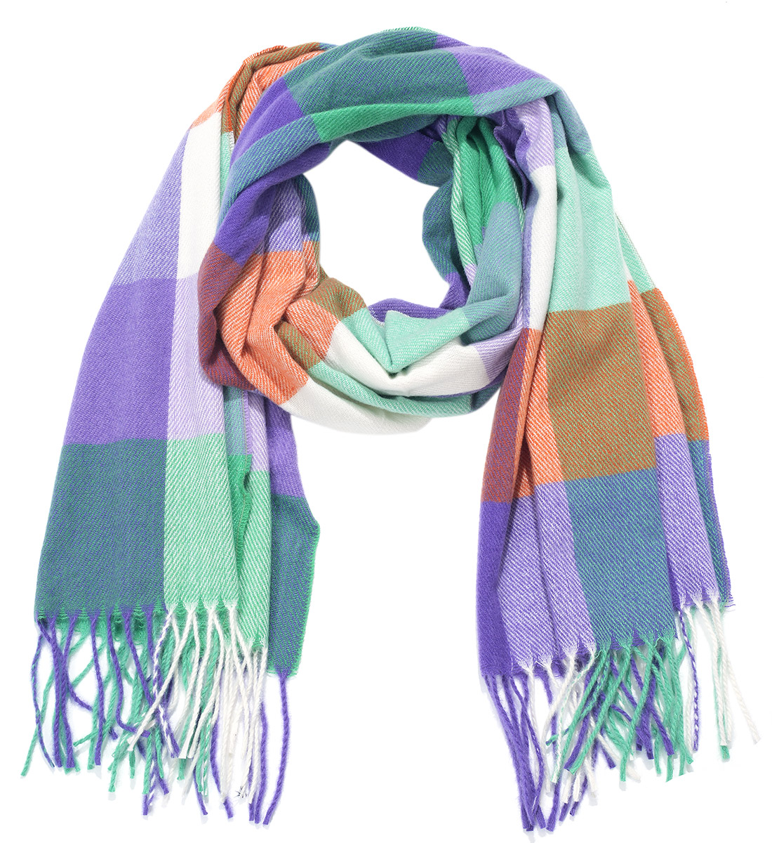 I-E1.1  SCARF705-100-13 Scarf Soft Checkered 180x70cm