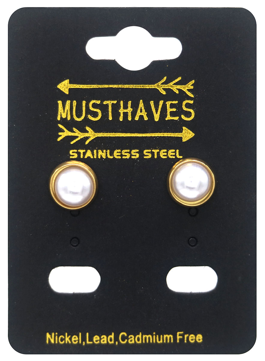 H-C22.2  E103-019G S. Steel Stud 10mm Pearl