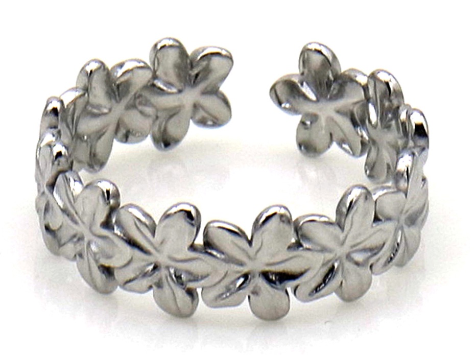 H-B6.1 R25106-014S S. Steel Ring Flowers Adjustable