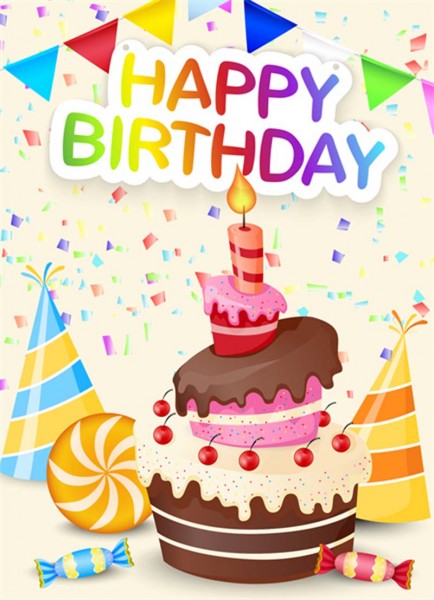 L-F3.1 MZ1057 Diamond Painting Postcard Set 18x13cm Birthday