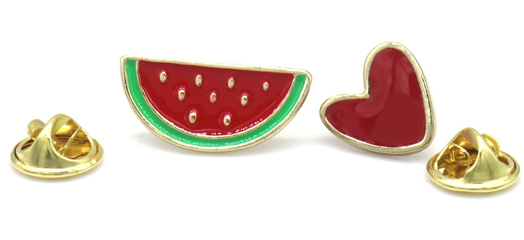 C-D19.2  PIN2557-044 Set of Pins Watermelon - Heart