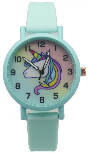 A-A6.2 W002-005 Kids Watch Unicorn 33mm Green