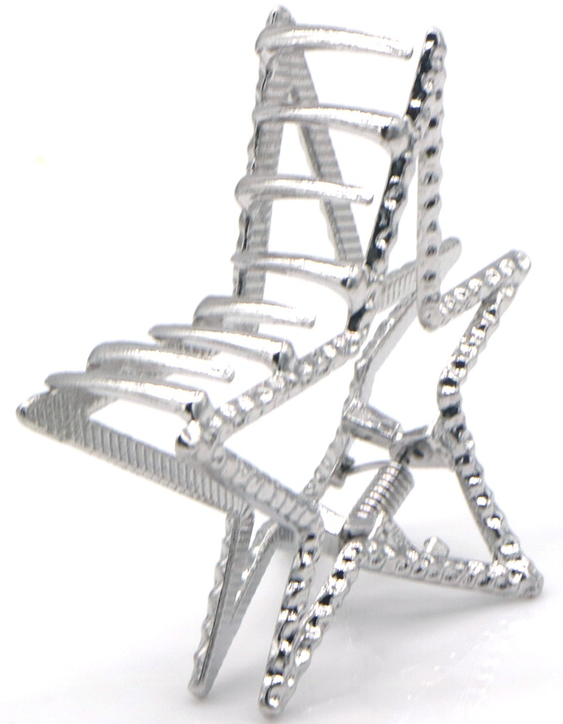 G-C25.2 H1039-012S Metal Hair Claw Star 7.5cm