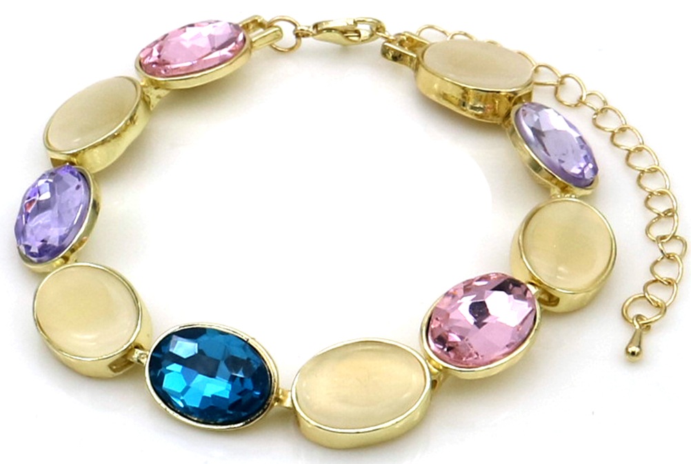 D-F10.1  B1145-008G Fashion Bracelet 17-22cm Gold