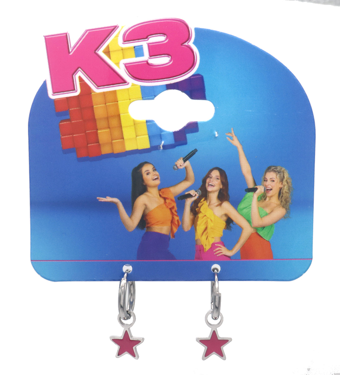 C-C6.4 K3-RBE001 S. Steel Earrings Star