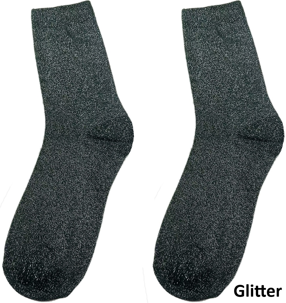 S-F8.3 SOCKS2512-200-7 Socks Glitter Size 38-45 Green