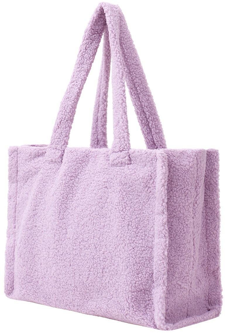 Z-F2.1 BAG1013-001-6 Shopper Bag Teddy 43x30x11.5cm Purple