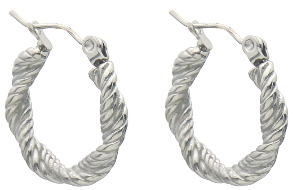 D-C18.1 E1134-003S S. Steel Earrings 1.5cm