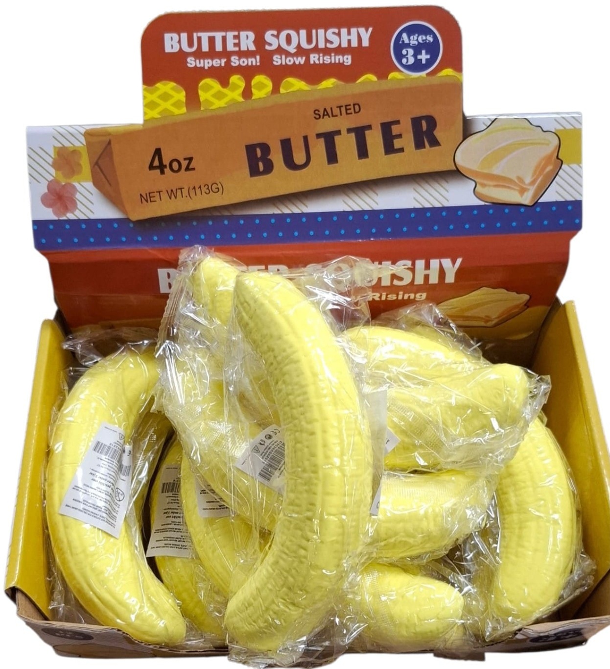 Q-B3.2 Slow Rise Banana 13cm  - 12pcs