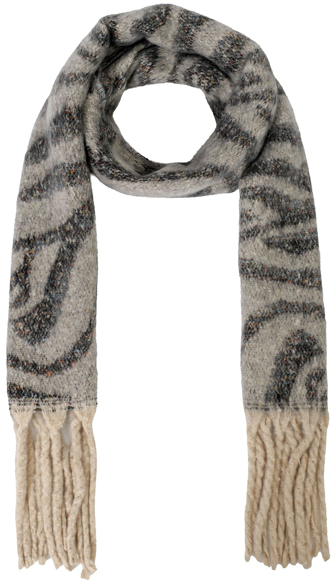Z-F1.3 SCARF1007-056-4 Winter Scarf Tiger  190x40cm