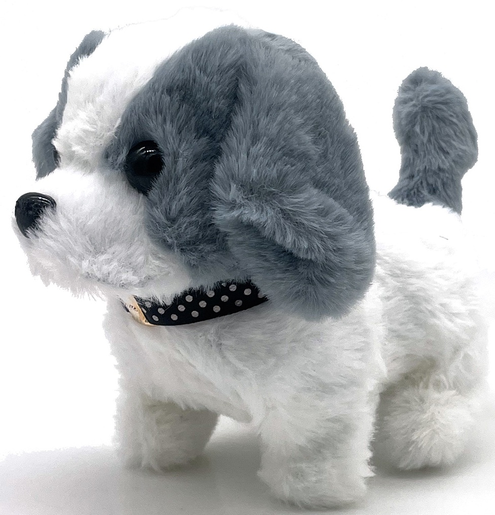 K-D3.2 TOY1149-005 Walking Dog 15cm Movement-Sound - Mixed Colors - 1pc