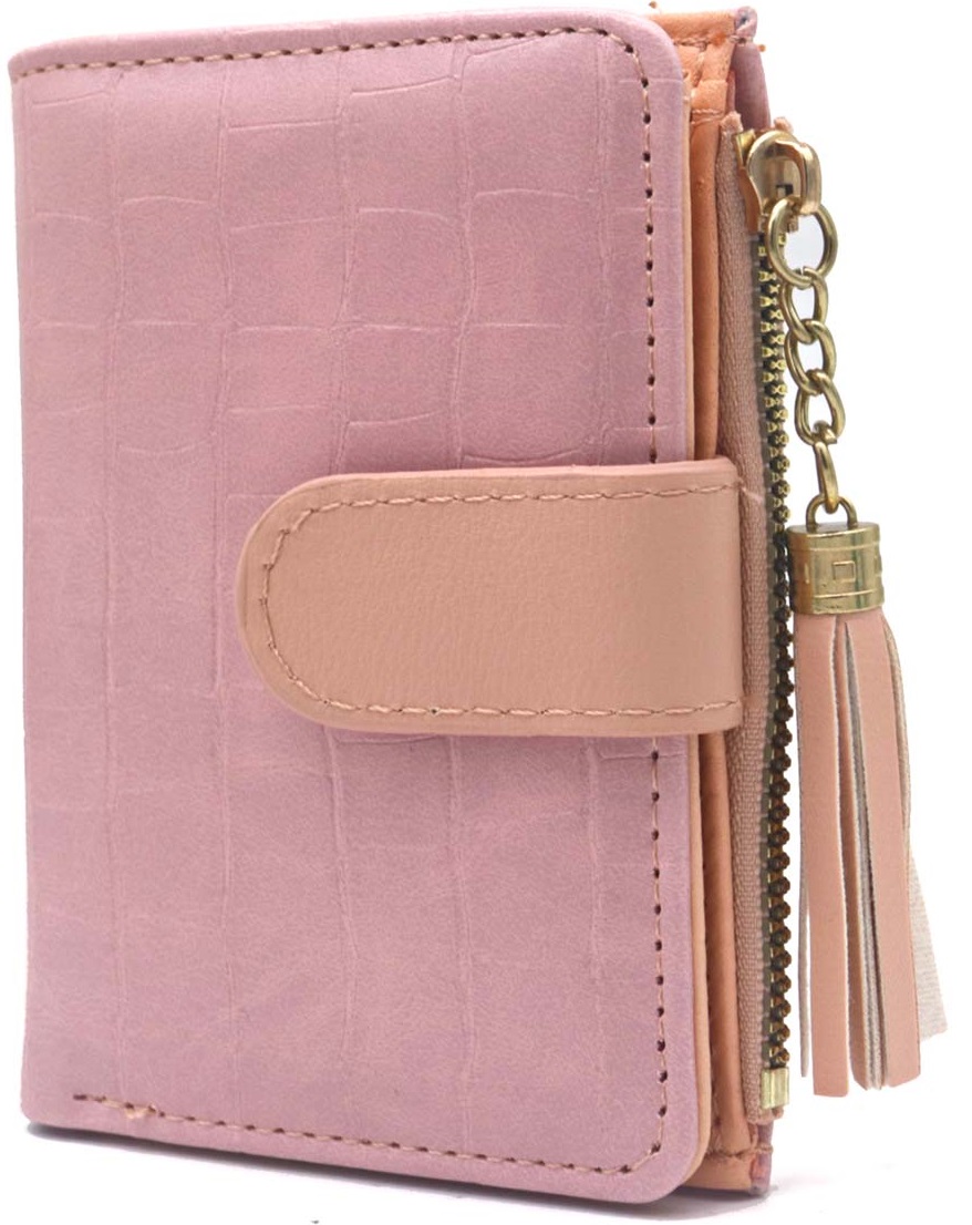 A-A13.1  W804-003-4 PU wallet 12x9x1.5cm Pink