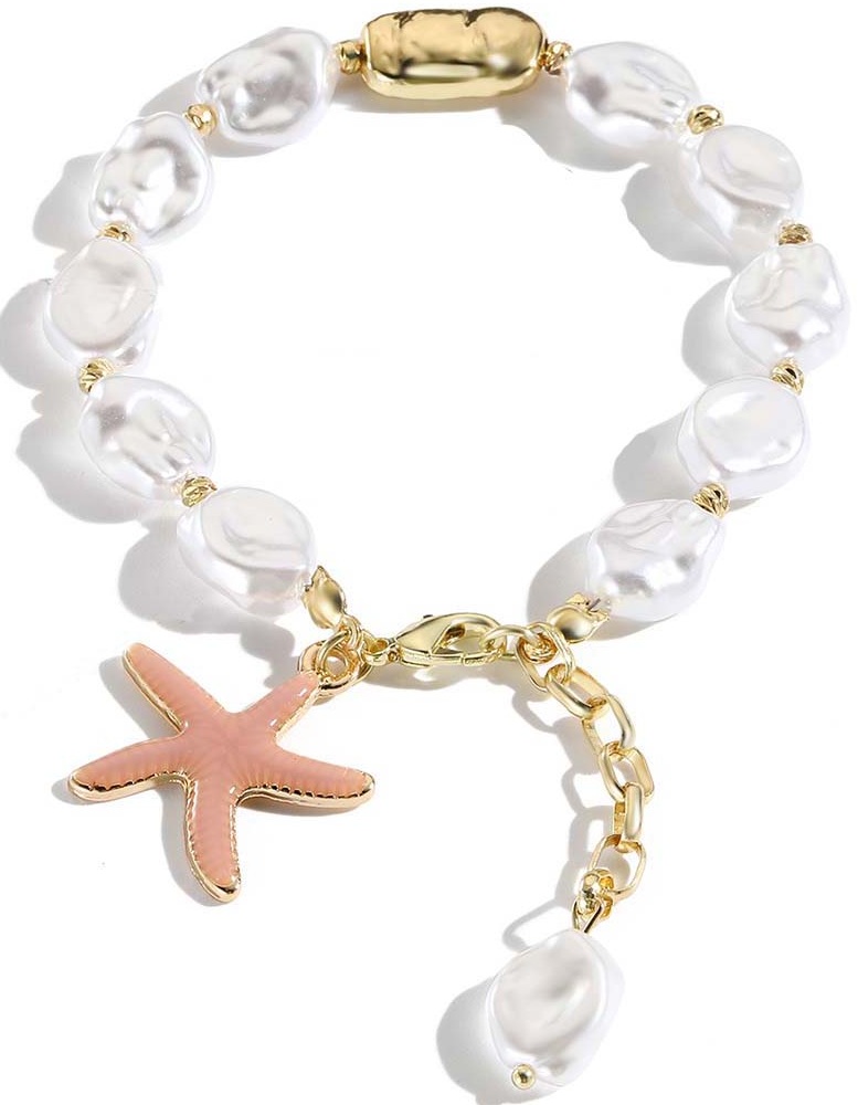 J-A6.3 B2540-008 Fashion Bracelet Pearls - Starfish