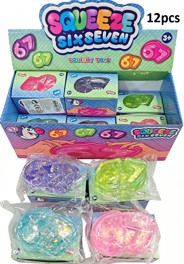 Q-O8.2 TOY2610-308 Sugar Squishy 6-7 - 12pcs